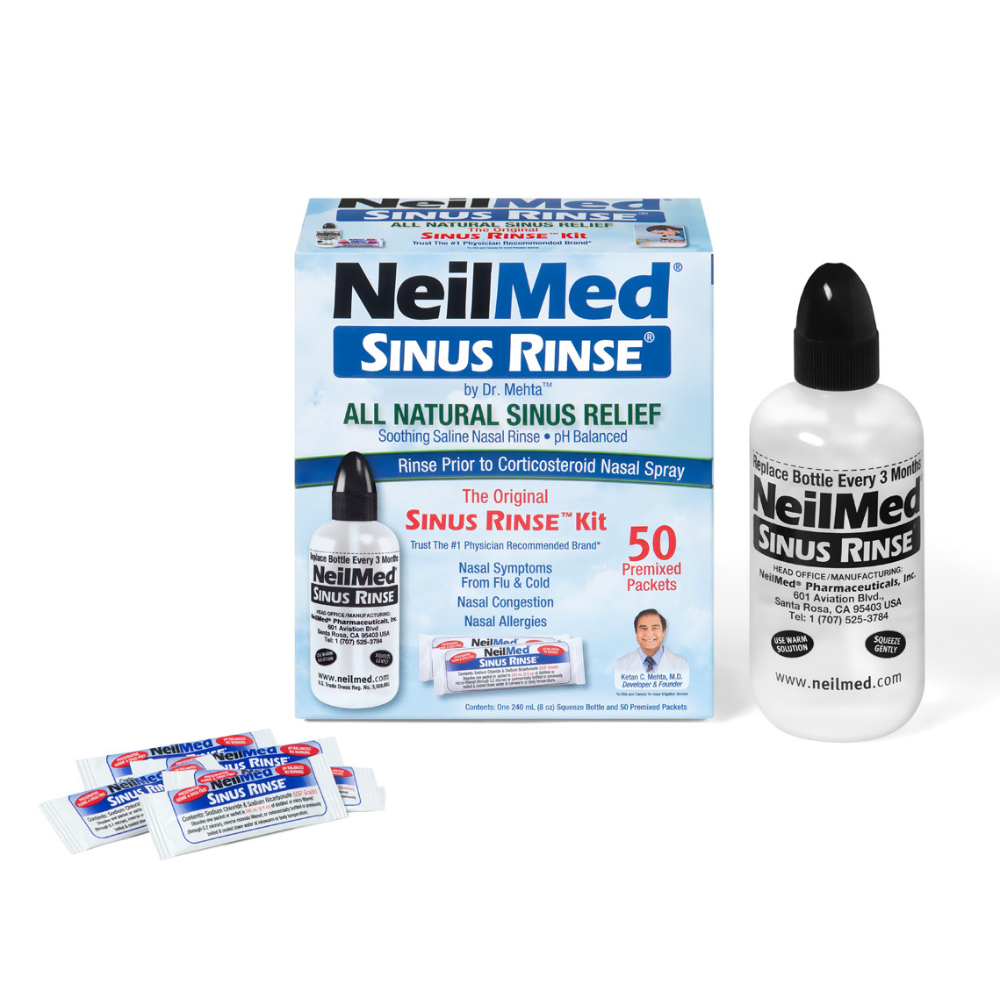 NeilMed Sinus Rinse Kit & NeilMed SinuInhaler Natural Non Medicated Aromatherapy Inhaler