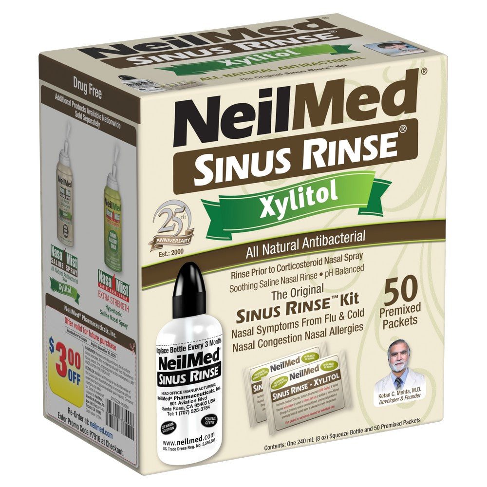 NeilMed Sinus Rinse Kit with Xylitol