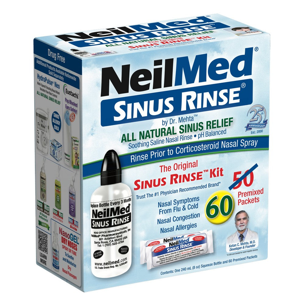 Sinus Rinse Kit with 60 Packets