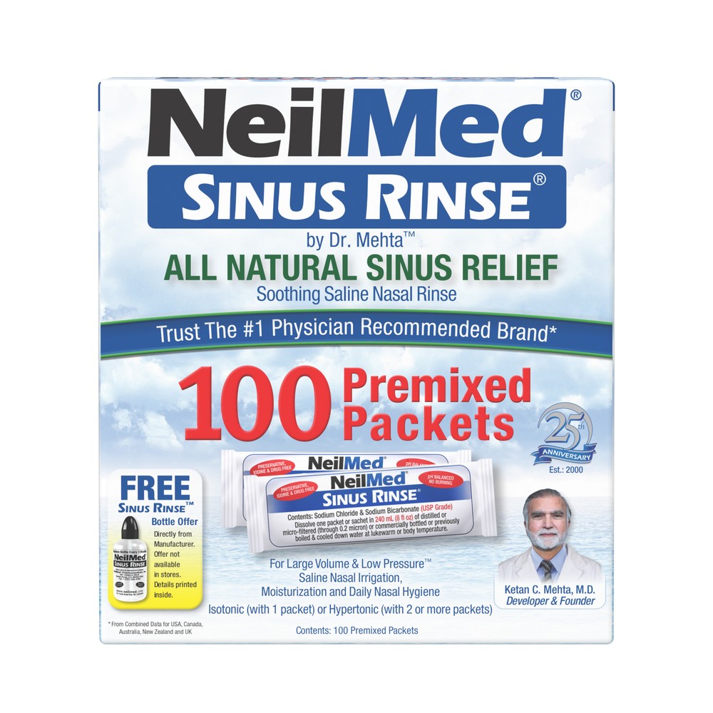 Sinus Rinse 100 Regular Premixed Packets