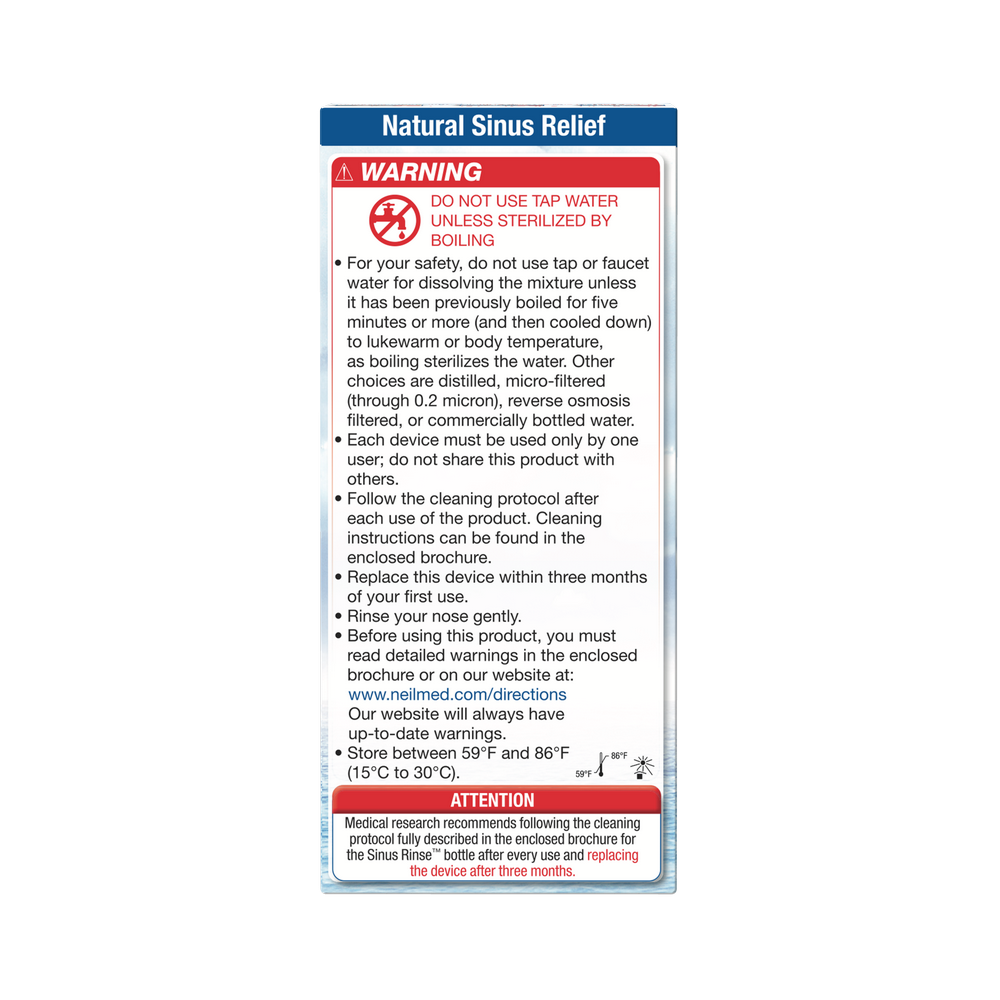 Sinus Rinse Starter Kit with 5 Packets