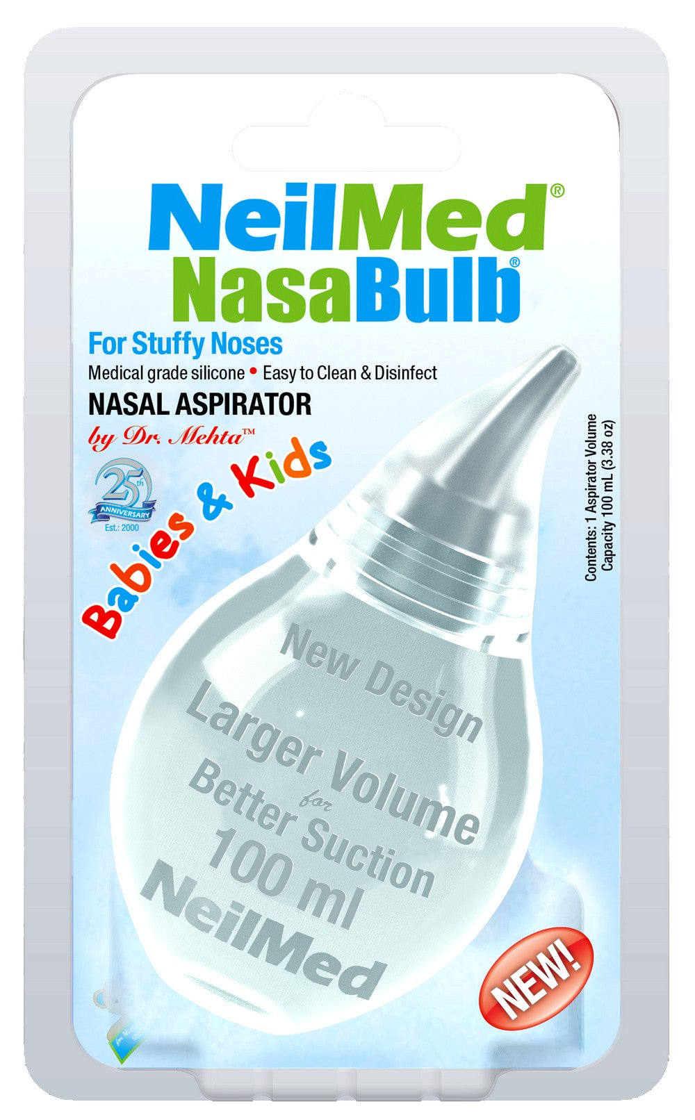 NeilMed Nasabulb nasal aspirator packaging on a white background