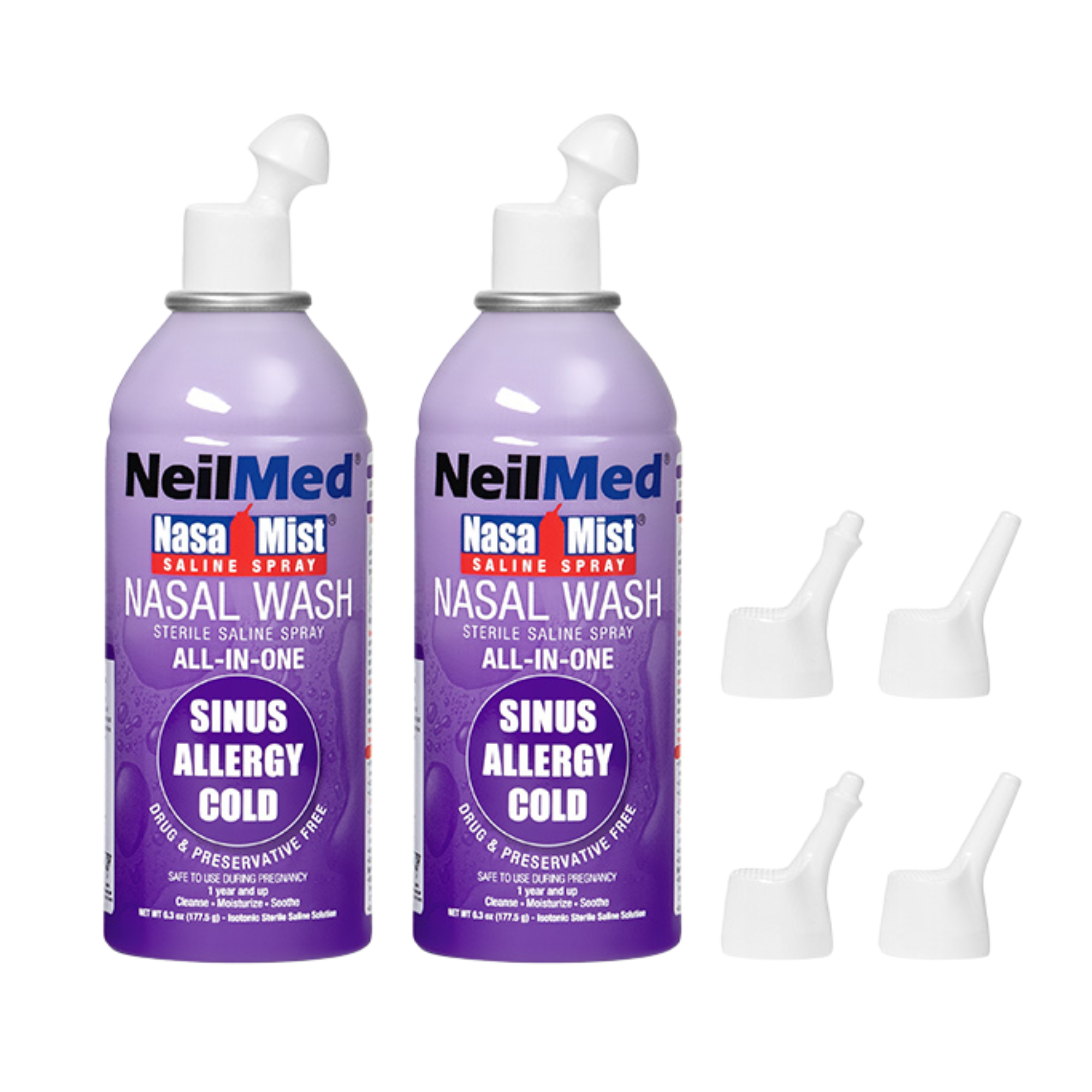 NeilMed NasaMist All in One (Pack of 2)