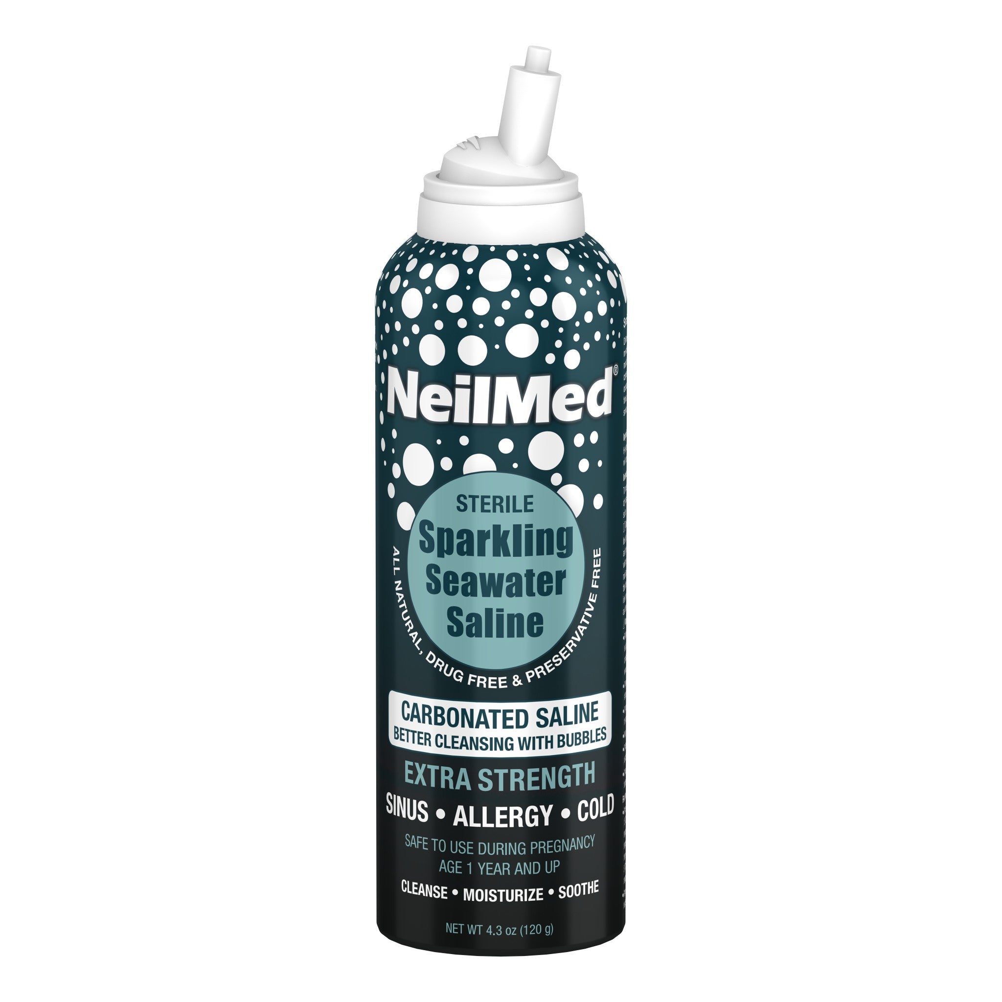 Sparkling Seawater Extra Strength Carbonated Saline Spray 125 mL