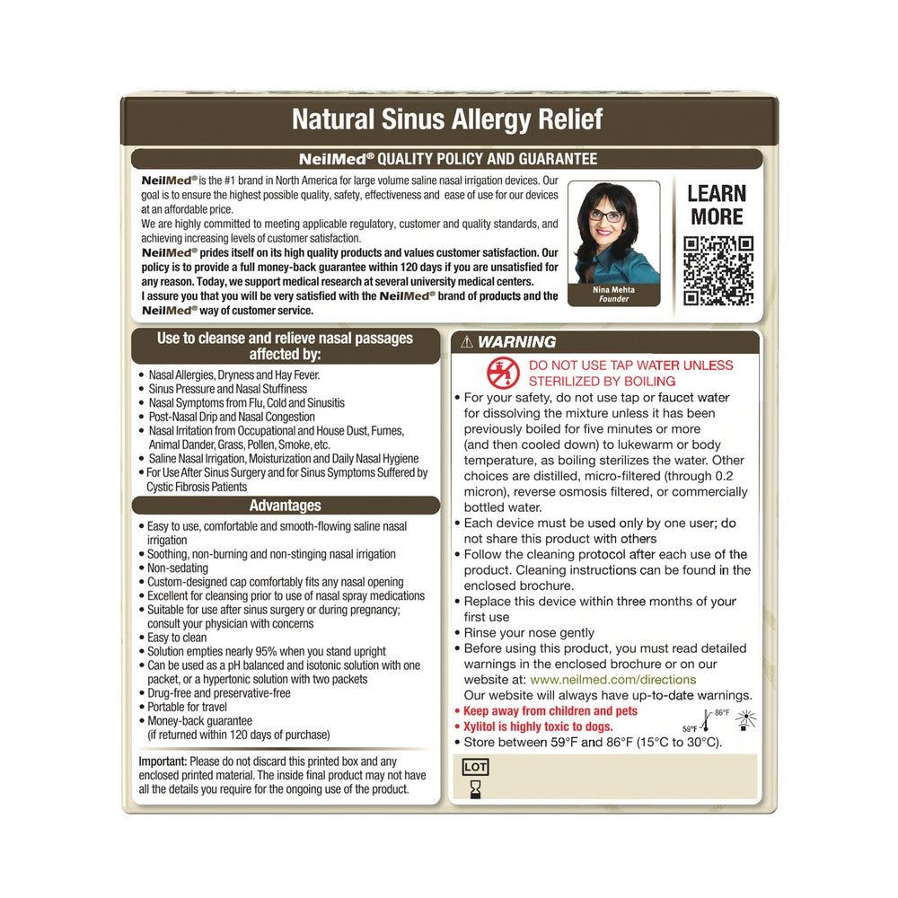 NeilMed Sinus Rinse Kit with Xylitol