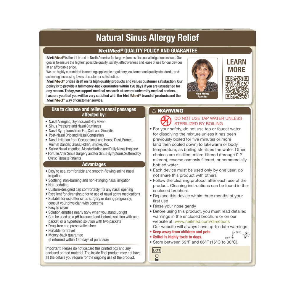 NeilMed Sinus Rinse Kit with Xylitol