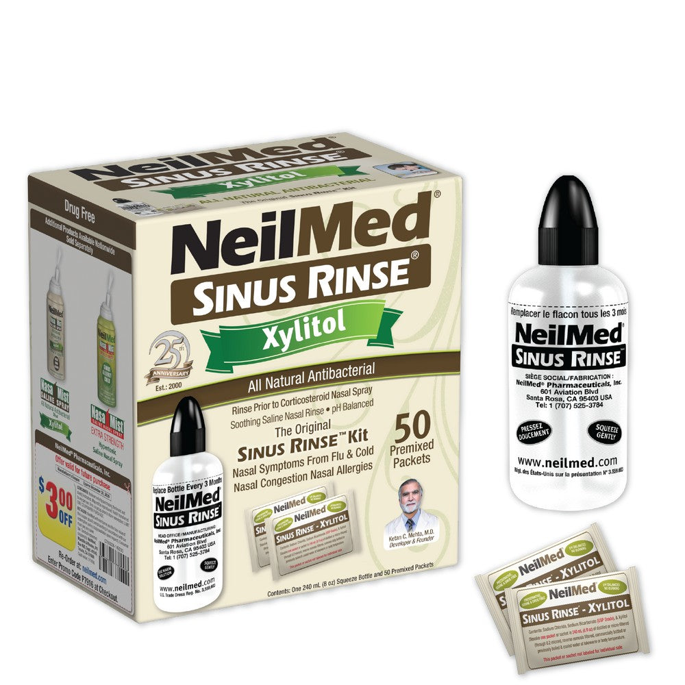 NeilMed Sinus Rinse Kit with Xylitol