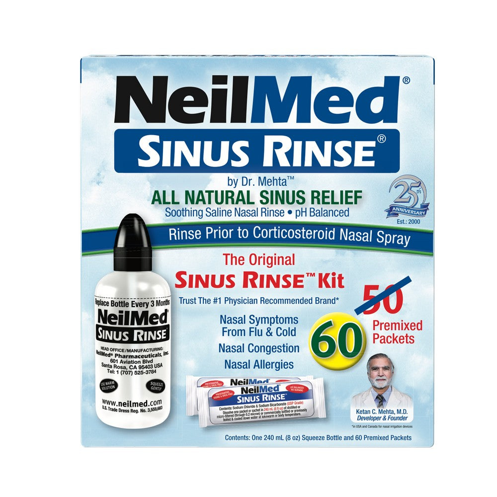 Sinus Rinse Kit with 60 Packets