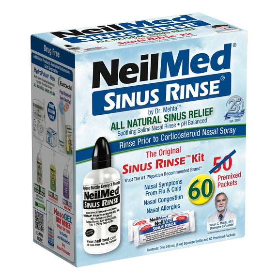 NeilMed Sinus Rinse Kit & NeilMed Sinus Rinse Xylitol Premixed Packets