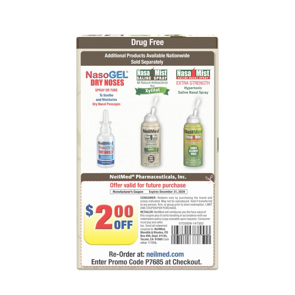 NeilMed Sinus Rinse Premixed Refill Packets With Xylitol, 60ct