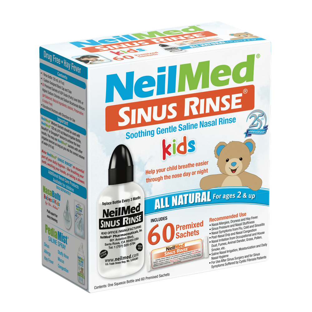 Sinus Rinse Pediatric Kit with 60 Packets