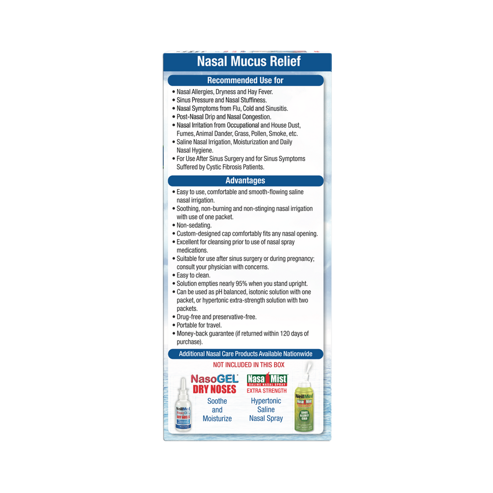 Sinus Rinse Starter Kit with 5 Packets