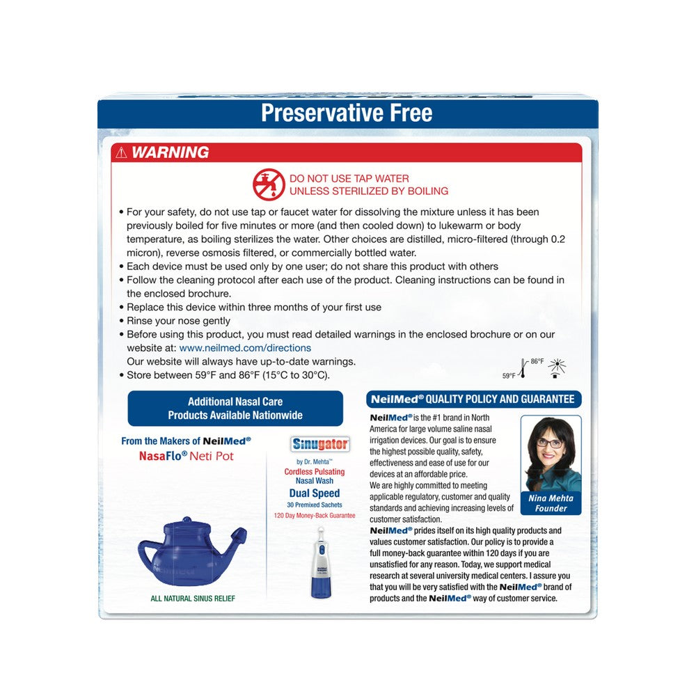 NeilMed Sinus Rinse Nasal Irrigation Bottles 3ct with NeilMed NasaDock Plus Drying Stand