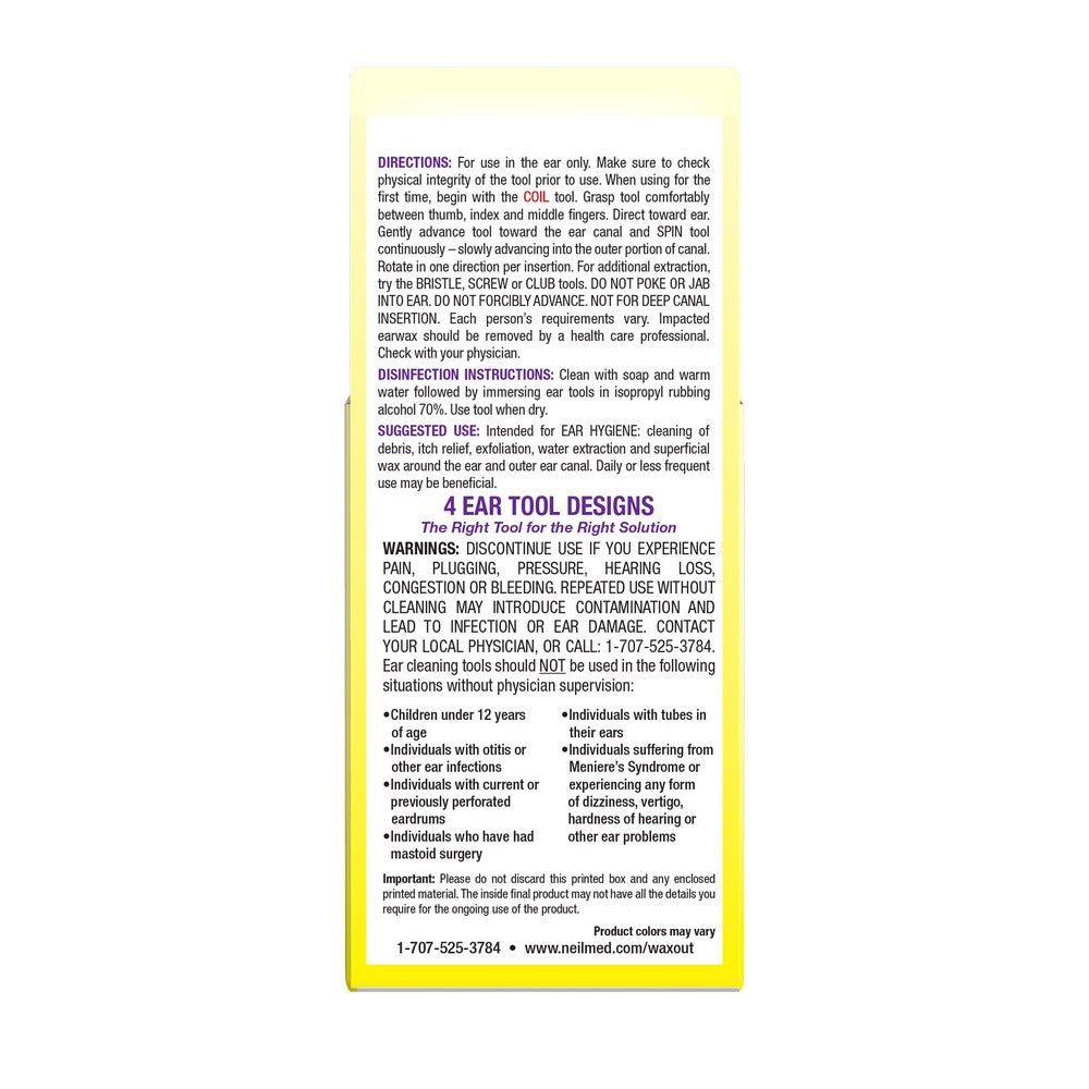 Product label with text on a white background