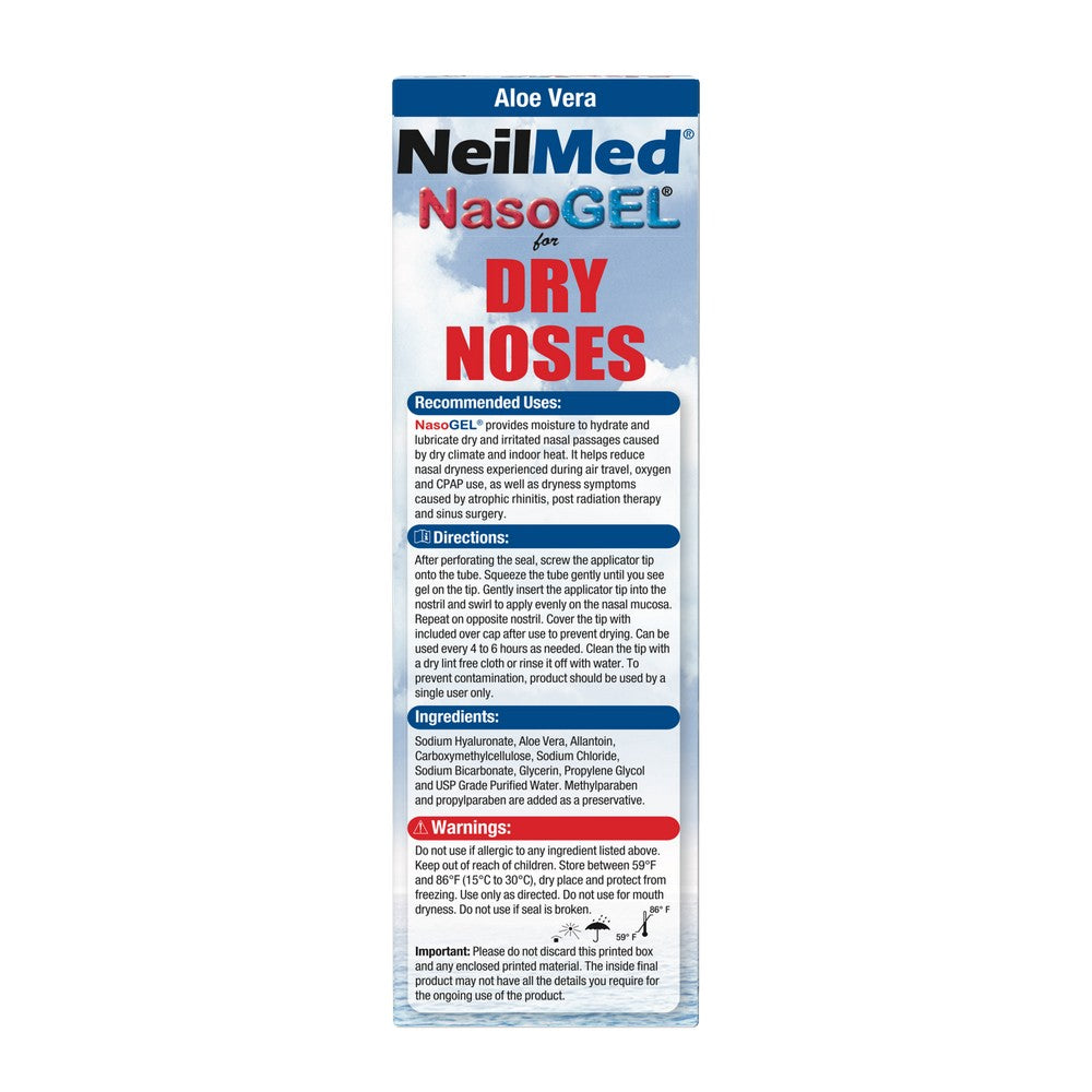 NeilMed NasoGEL for Dry Noses packaging on a white background
