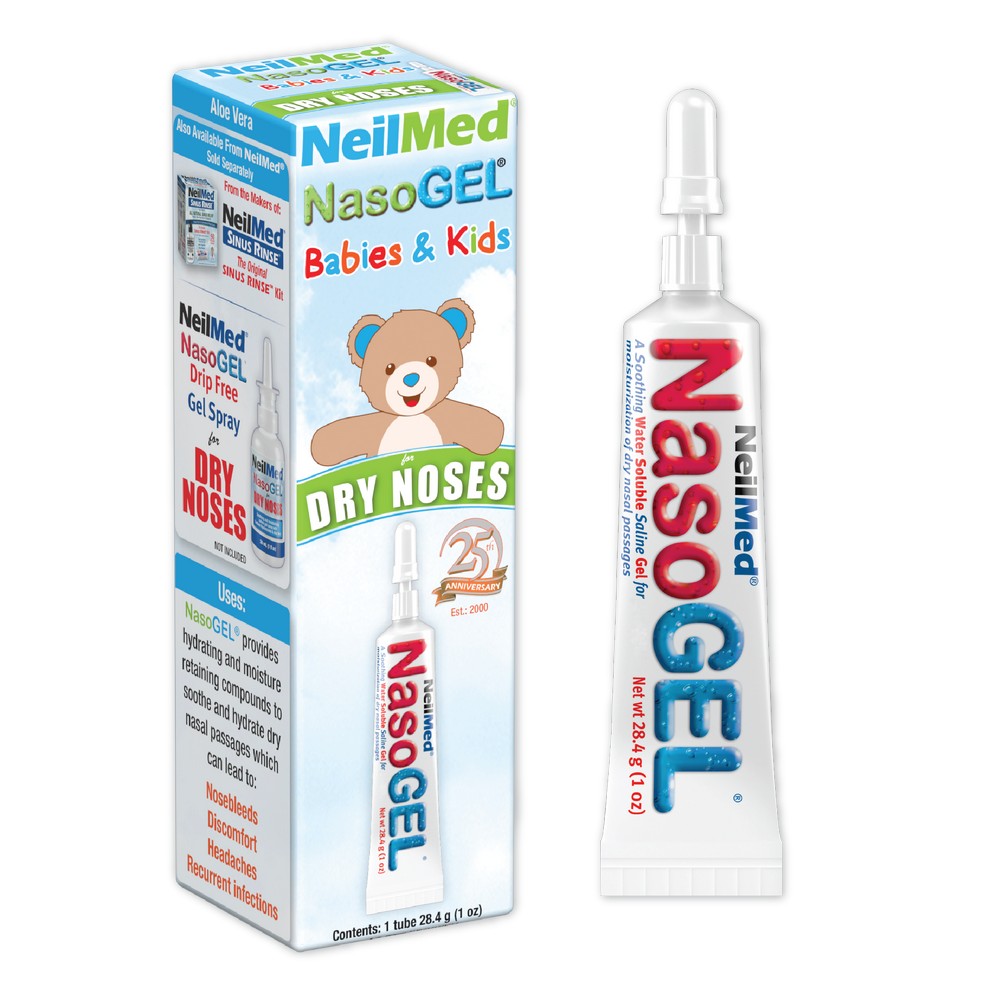 NeilMed NasoGEL for Babies & Kids with packaging and tube on a white background