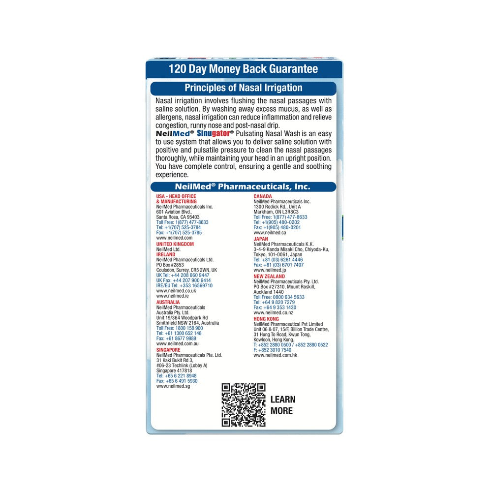 Sinugator Cordless Pulsating Nasal Wash - Blue