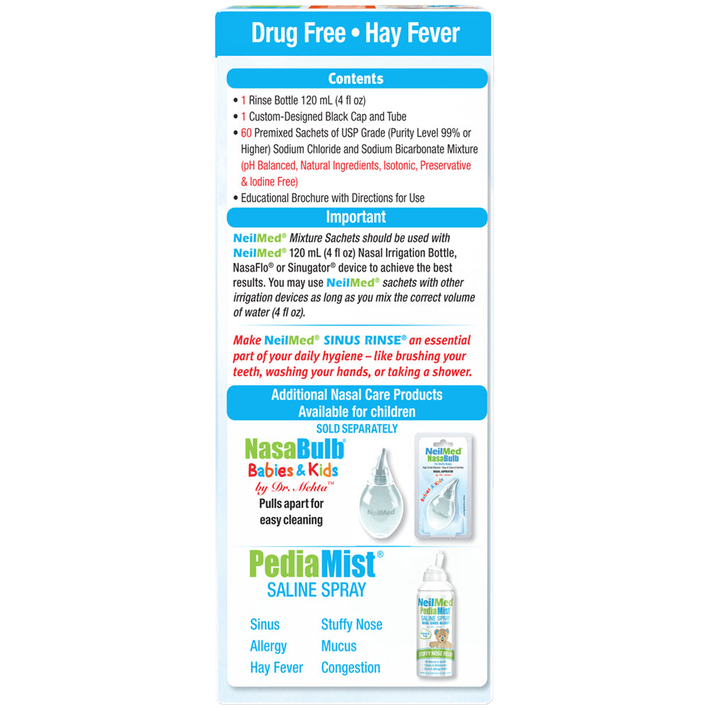 Sinus Rinse Pediatric Kit with 60 Packets