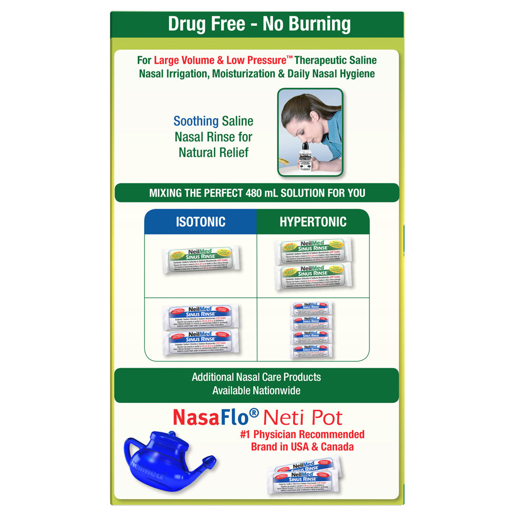 Sinus Rinse 16oz Extra Large Bottle Kit