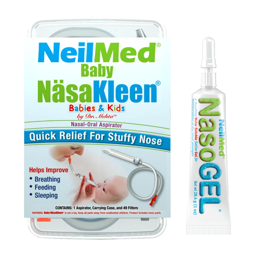 NeilMed Baby NäsaKleen Nasal Aspirator & NeilMed NasoGel Kids
