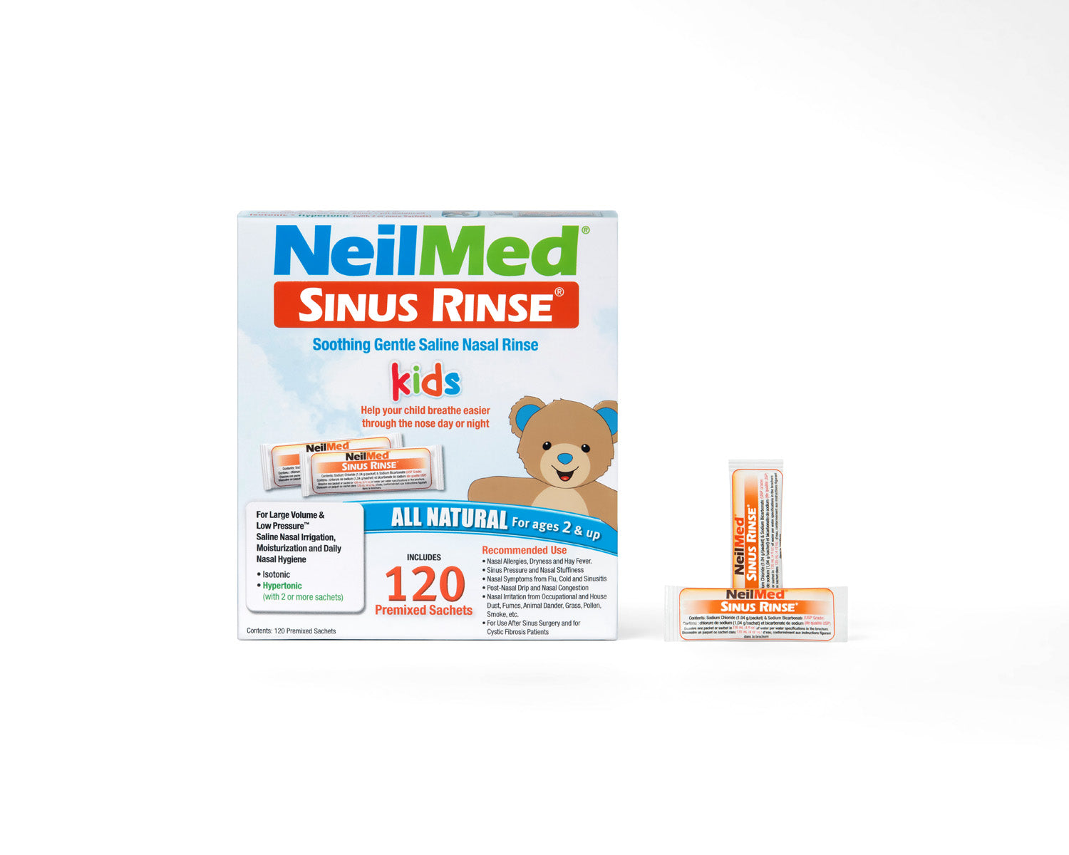 NeilMed Sinus Rinse packaging for kids on a white background