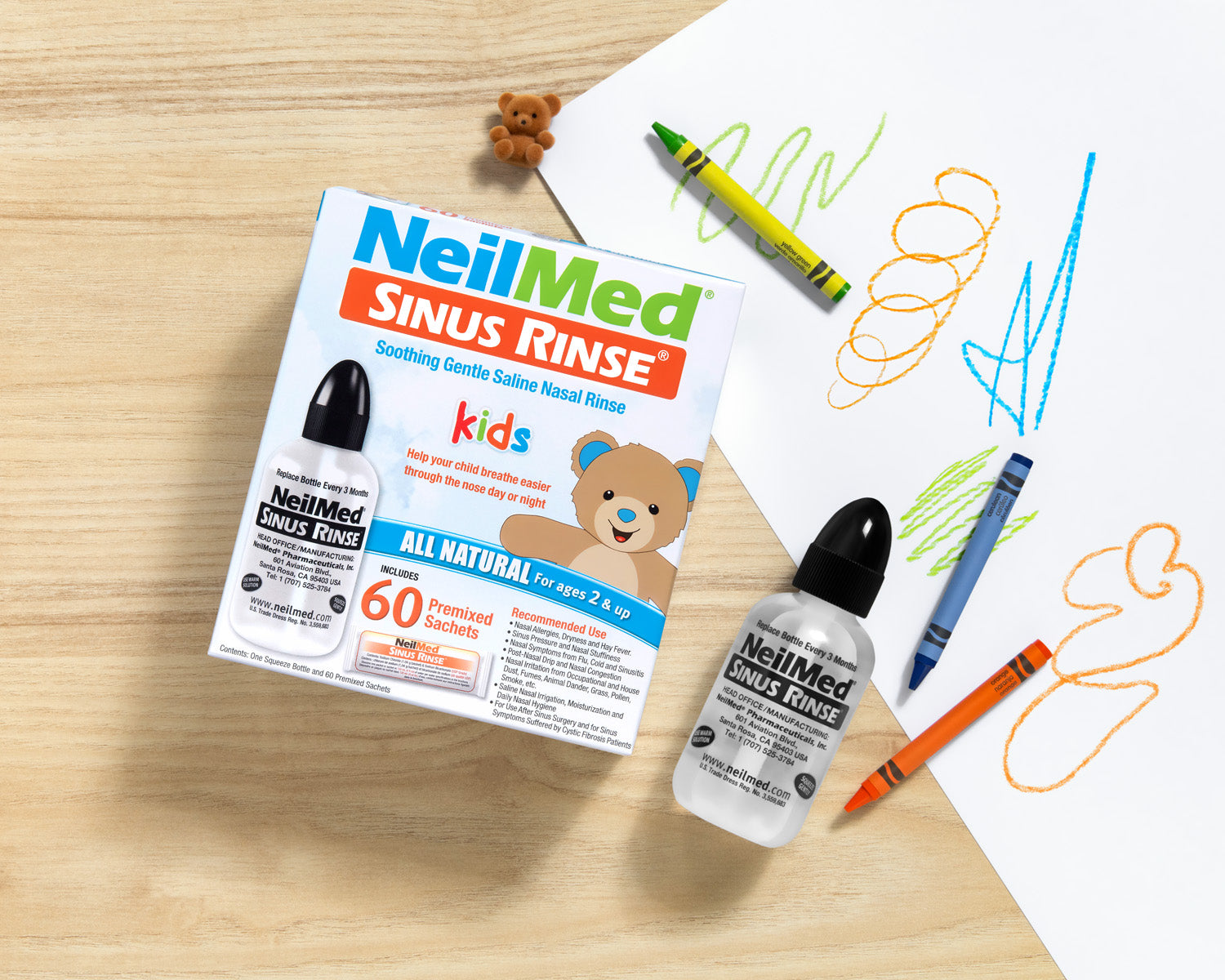 Sinus Rinse Pediatric Kit with 60 Packets