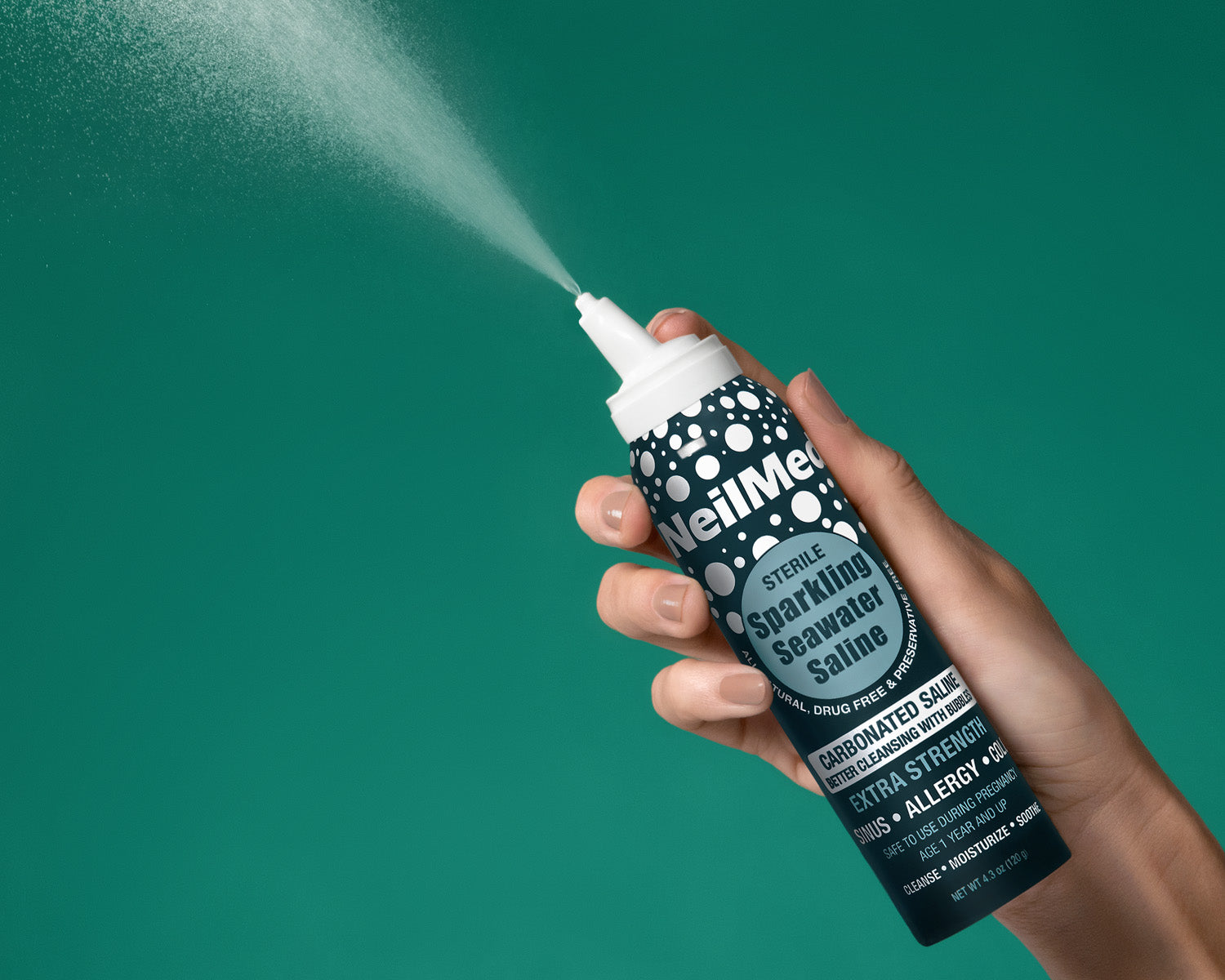 Sparkling Seawater Extra Strength Carbonated Saline Spray 125 mL