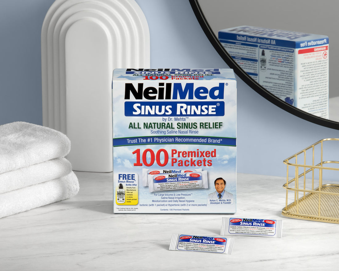 NeilMed Sinus Rinse Regular Premixed Packets 100ct Combo