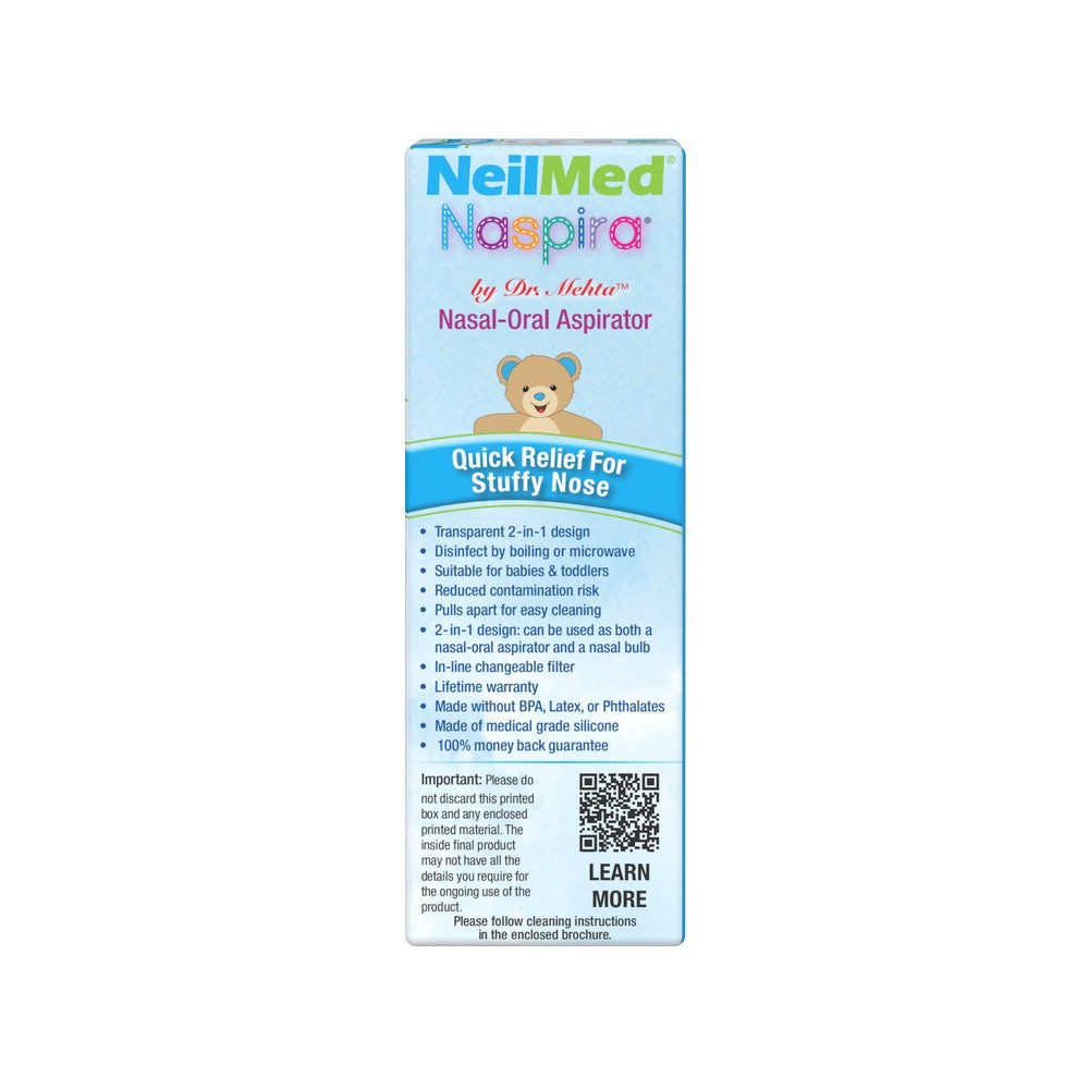 NeilMed Naspira nasal aspirator packaging on a white background