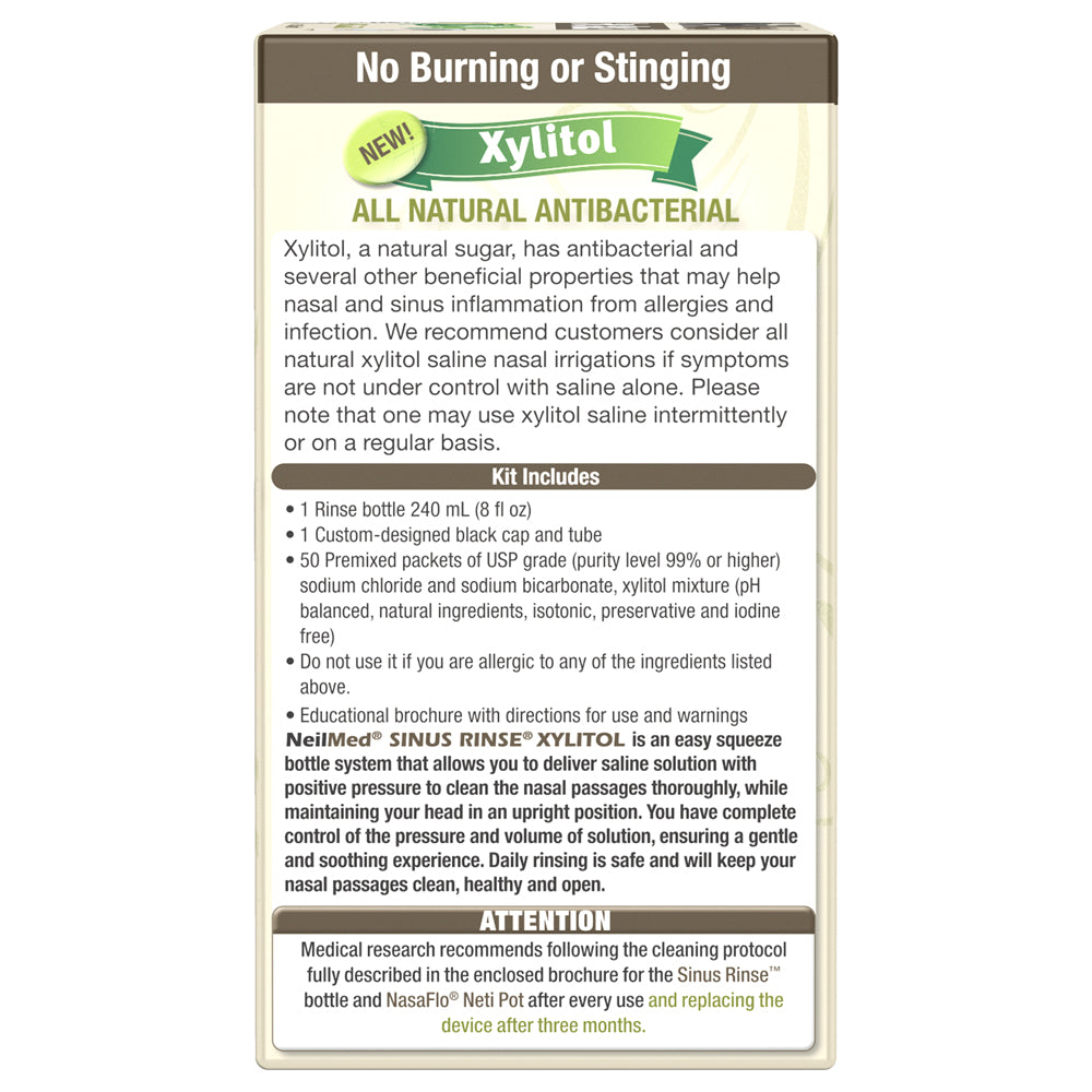 NeilMed Sinus Rinse Kit with Xylitol & NeilMed NasaMist Xylitol