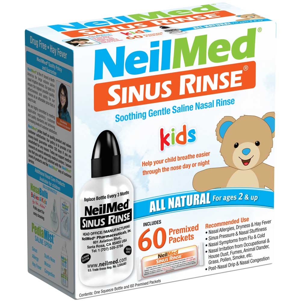 Sinus Rinse Pediatric Kit with 60 Packets